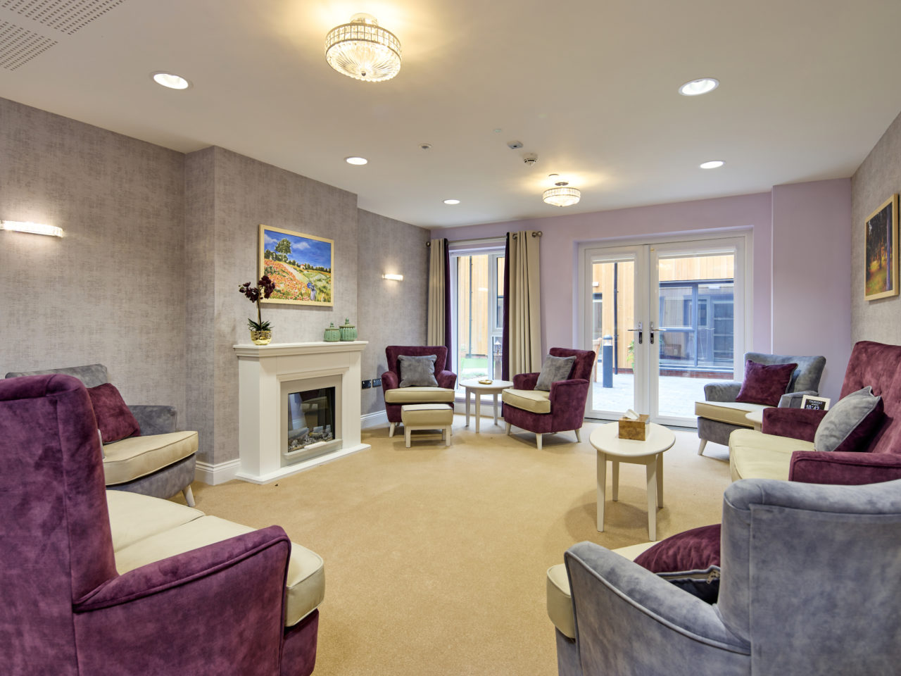 One of the residents' lounges at Bowbrook, Dementia Centre of Excellence